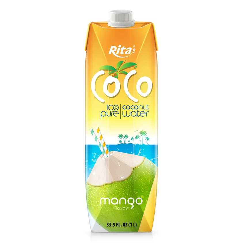 COCO 100 pure coconut water with watermelon flavour 330ml Paper box