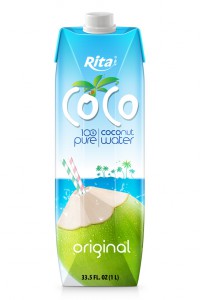 100 organic coconut water  original no added sugar 1L Paper Box