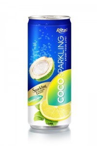 250ml Alu Can Lemon  Mint Flavour Sparkling Coconut Water