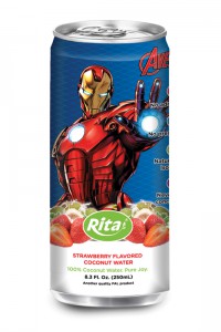 250ml Aluminum can Strawberry Flavored Coconut Water