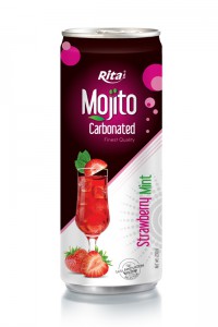 250ml Carbonated Strawberry Mint Mojito Drink