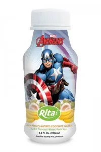 250ml PP bottle Banana Flavored  Coconut Water