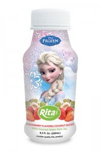 250ml PP bottle Strawberry Flavored Coconut Water