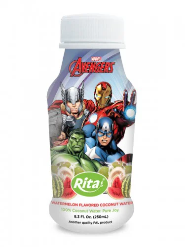 250ml PP bottle Watermelon Flavored Coconut Water