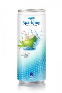250ml Slim Can Sparkling Coconut Water 1