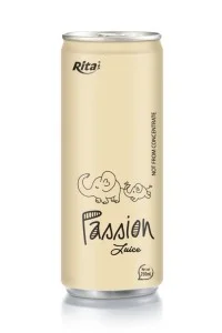 250毫升铝罐装百香果果汁