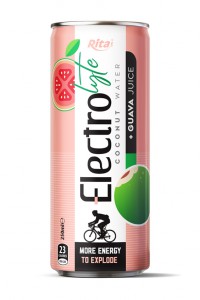 250ml cans Electrolyte Coconut water with guava juice