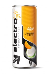 250ml cans more energy  Electrolyte Coconut water tangerine