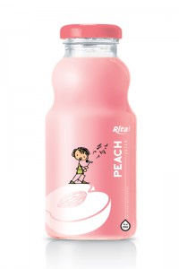 250ml glass bottle peach juice