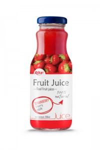 250ml glass bottle strawberry juice