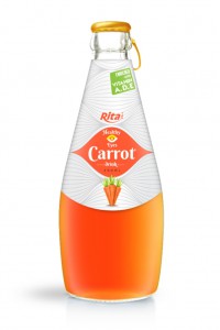 290ml glass bottle  carrot drink