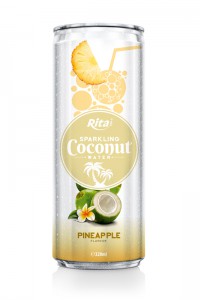 320ml Alu Can Pineapple Flavour Sparkling Coconut Water