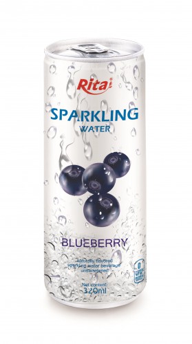 320ml Slim Can Blueberry Flavored Sparkling Water