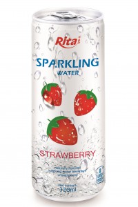 320ml Slim Can Strawberry Flavored Sparkling Water