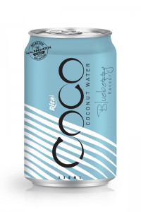 330ml Alu Can Blueberry flavour Coconut Water 