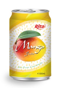 330毫升铝罐装芒果汁