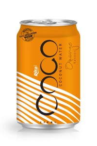 330毫升铝罐装橙子味椰子水