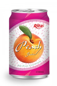 330ml Alu Can Peach Juice