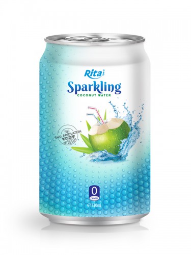 330ml Alu Can Sparkling Coconut Water 1
