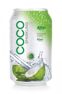 330ml Kiwi flavor Sparkling Coconut Water