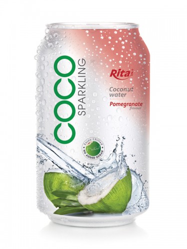 330ml Pomegrante flavor Sparkling Coconut Water