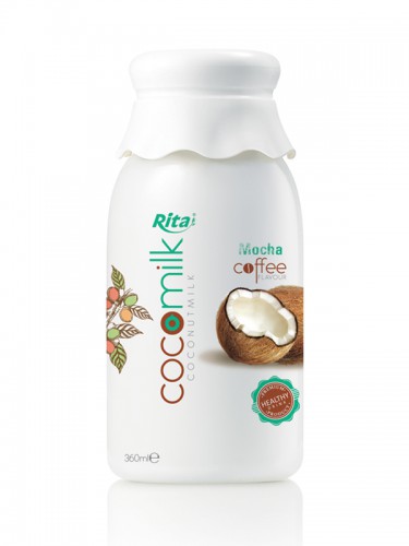 360ml PP bottle Coconut Milk with Mocha Coffee