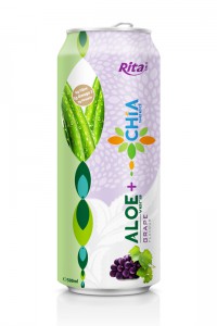 500ml Grape flavour Aloe Vera with Chia Seed Drink
