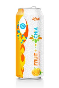 500毫升橙子味奇亚籽饮料