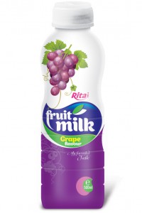 500ml PP bottle Fruit milk Grape  flavour