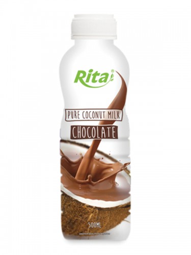 500ml PP bottle Pure Coconut Milk with Chocolate