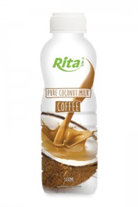 500ml PP bottle Pure Coconut Milk with Coffee