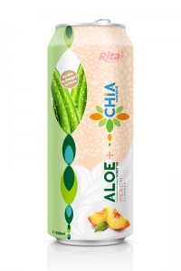500ml Peach flavour Aloe Vera with Chia Seed Drink