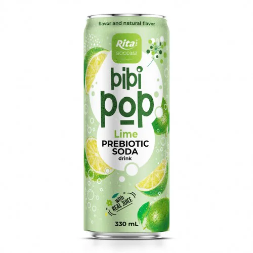 Bibi Pop 青柠益生元汽水 330ml