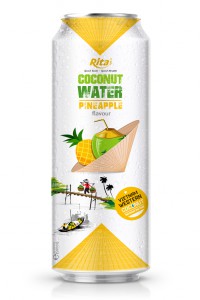 Coconut water with pineapple flavour 500ml own brand