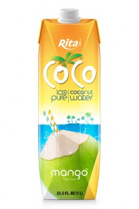 drinking fresh and pure coconut water 1L Paper Box
