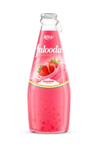 最佳口味 290ml 玻璃瓶 Falooda 草莓味
