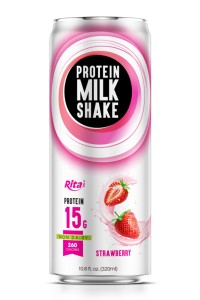 10.8 FL Oz (Non-Dairy) Protein Milk Shake With Strawberry Juice