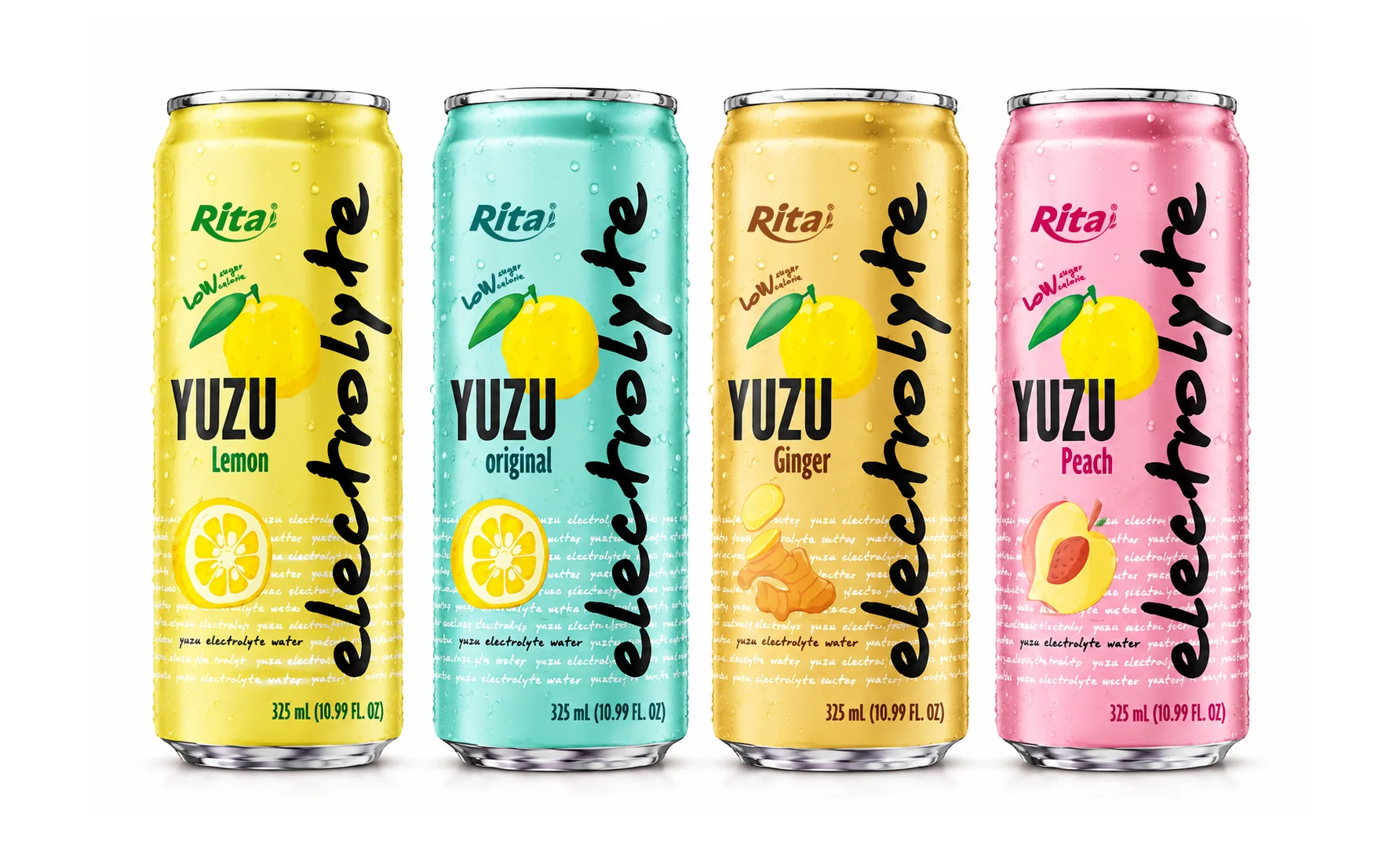 Yuzu Electrolyte Water Drink 325ml Low Sugar Hydration Beverage Poster 1