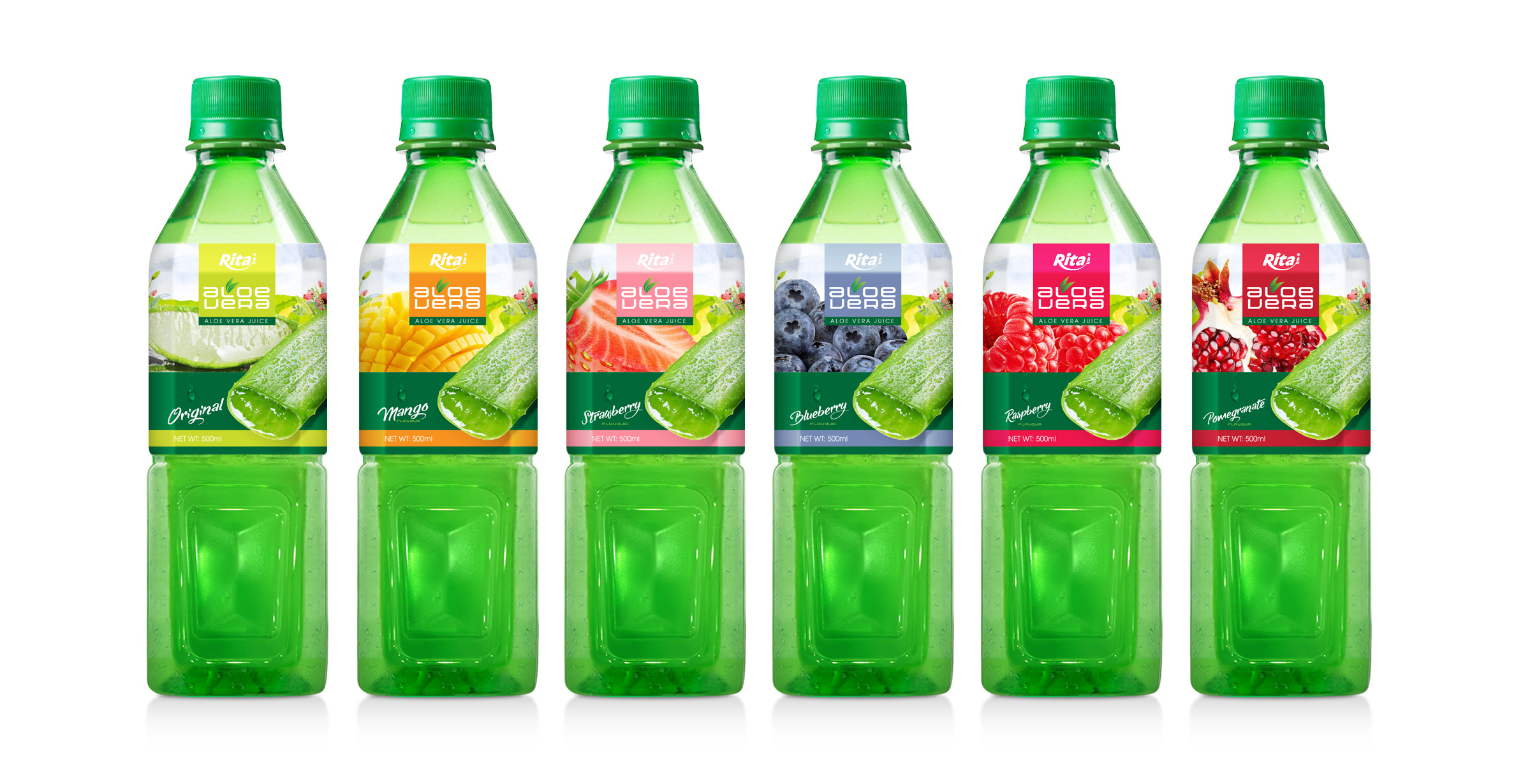 Series aloe 500ml Green Bottle