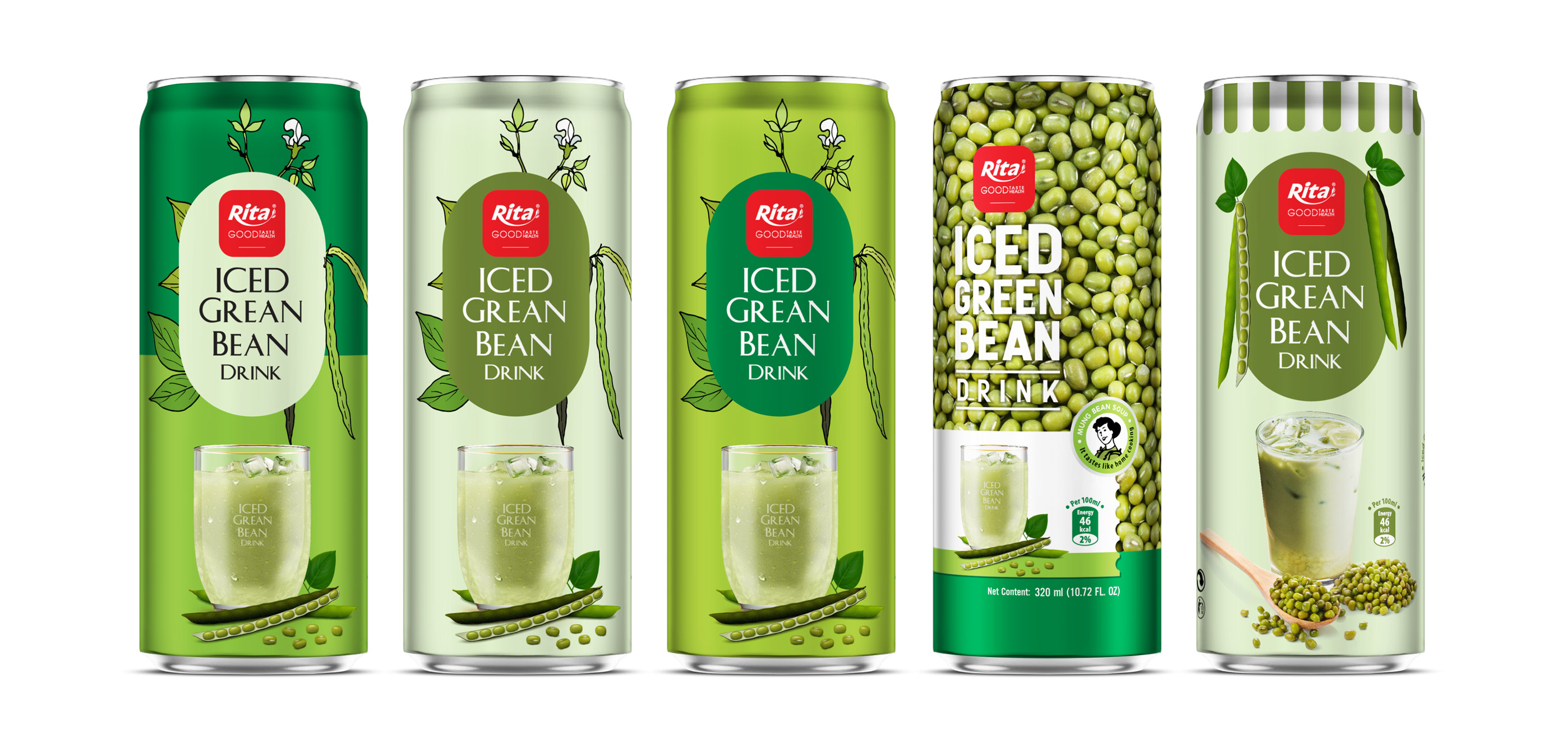 Totals iced Grean Bean drink 320ml Eng
