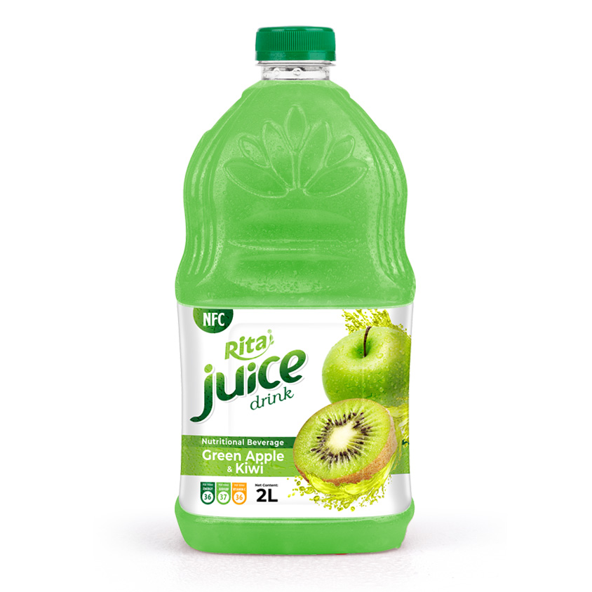 2L PET bottle Nutritional beverage RITA Green apple and kiwi juice drink