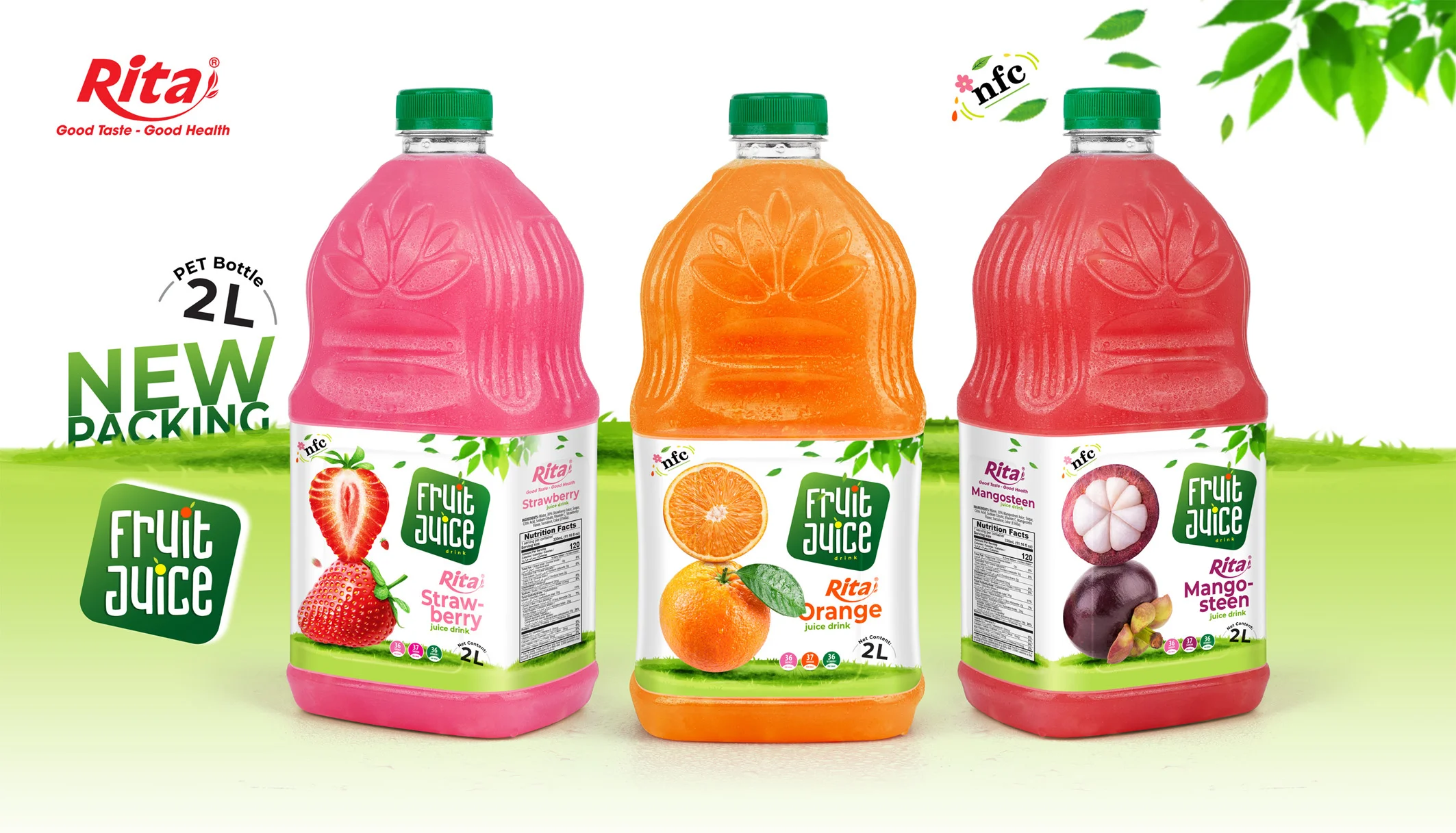 Rita NFC Juice Drink 2L PET Bottle is a standout in the world of exotic fruit juice