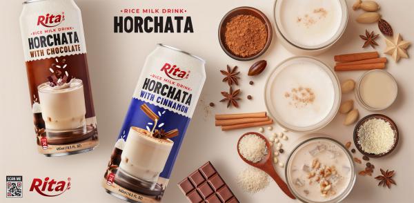 Design RITA own brand Horchata Rice milk drink 490ml cans