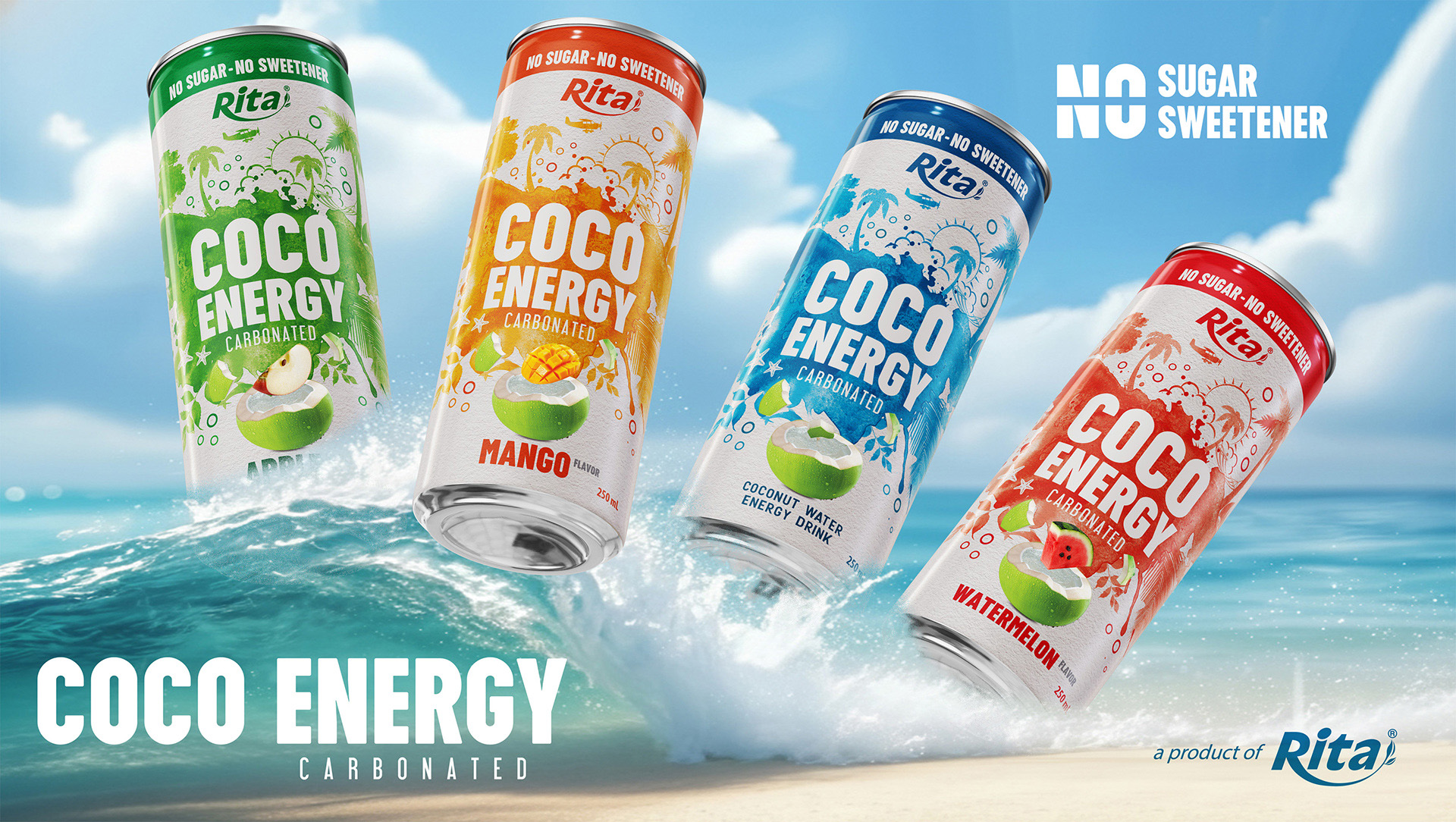 Rita Coco Energy Carbonated Apple Flavor Poster 2