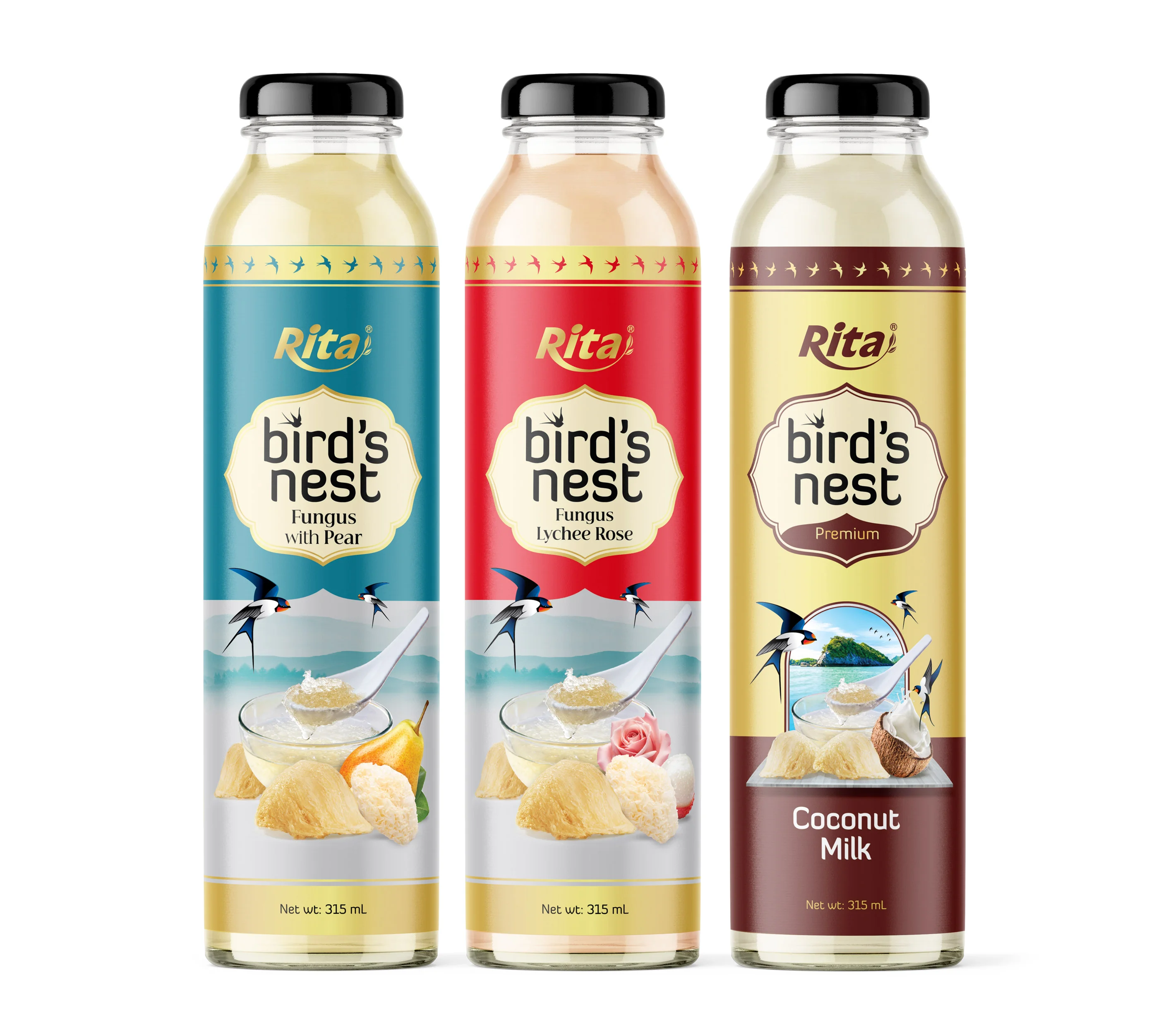 Bird's Nest Fungus Lychee Rose 315ml Poster 1