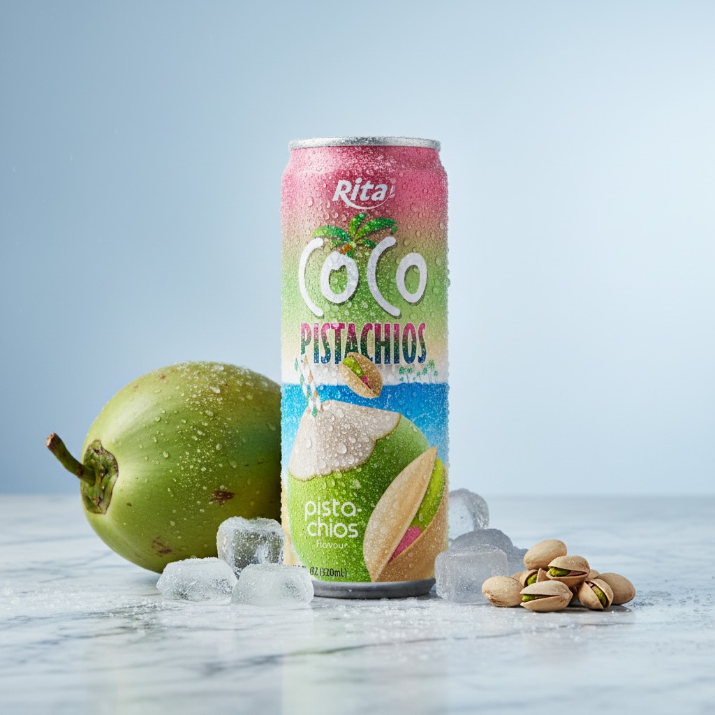 Natural Coconut Water Pistachio Drink 320ml - Premium Beverage