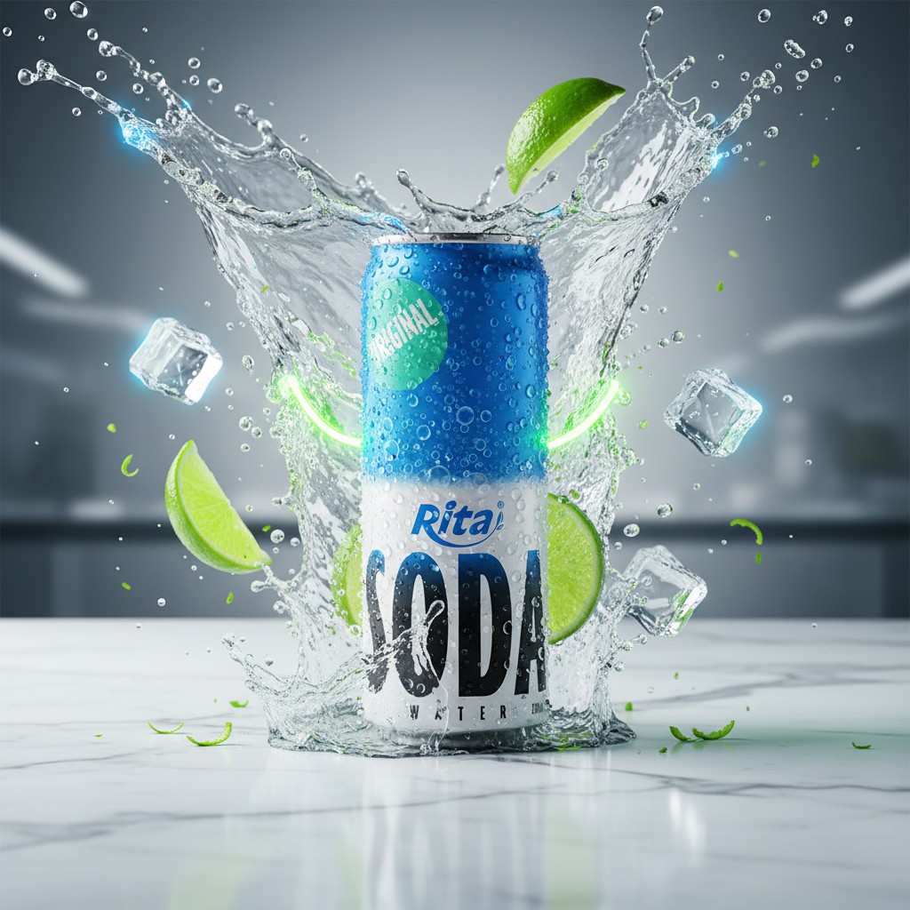 Sparkling Soda Water Drink 320ml Can - Premium Beverage