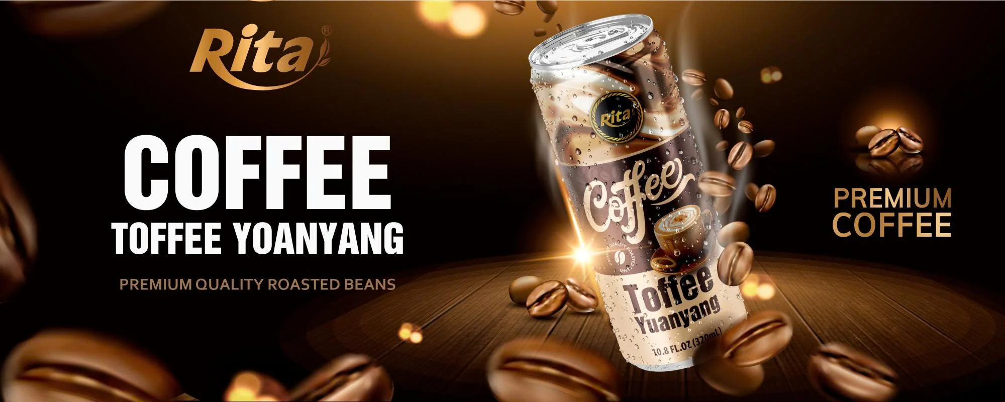 Rita Toffee Yuanyang Coffee 320ml Can Poster 1