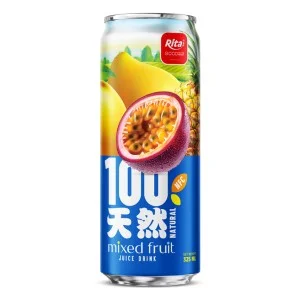 100%天然混合果汁饮料 325ml 纤体罐