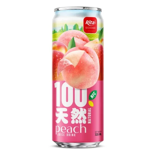 100%天然桃汁饮料 325ml 纤体罐